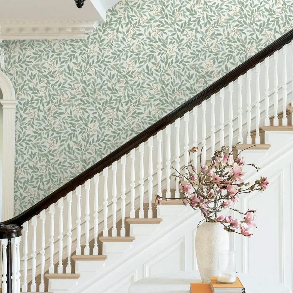 Rifle Paper Co Willowberry Sage 1+ Roll Wallpaper Pattern RF7465 Wall Decor USA